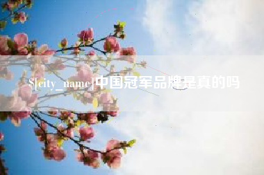 临清中国冠军品牌是真的吗