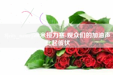 临清500米接力赛-观众们的加油声此起彼伏
