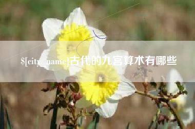 临清古代的九宫算术有哪些