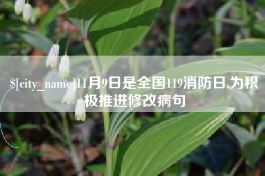 临清11月9日是全国119消防日,为积极推进修改病句
