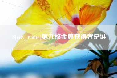 临清第九枚金牌获得者是谁