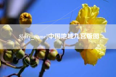 临清中国地域九宫版图