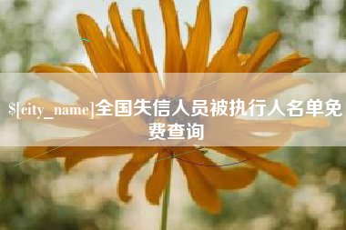 临清全国失信人员被执行人名单免费查询