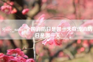 临清全国消防日是哪一天宣传消防日是哪一天