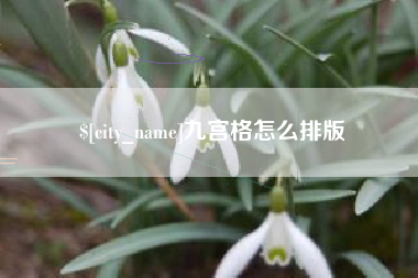 临清九宫格怎么排版
