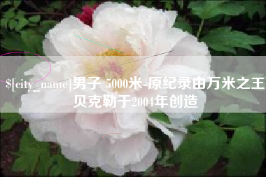 临清男子 5000米-原纪录由万米之王贝克勒于2004年创造