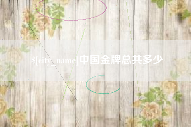 临清中国金牌总共多少