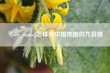 临清怎样分中国地图的九宫格