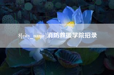 临清消防救援学院招录