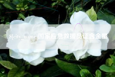 临清国家应急救援员证含金量