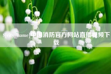临清中国消防官方网站直播视频下载