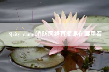 临清消防网络直播课在哪里看