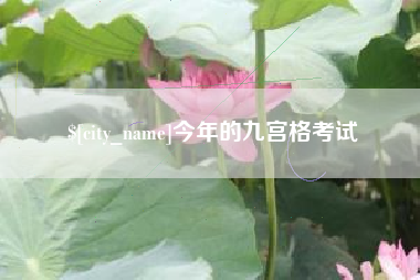 临清今年的九宫格考试