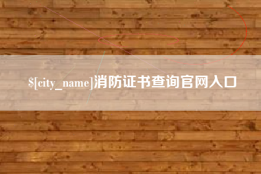 临清消防证书查询官网入口