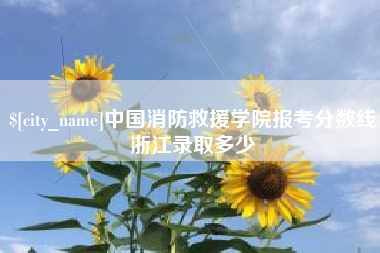 临清中国消防救援学院报考分数线浙江录取多少