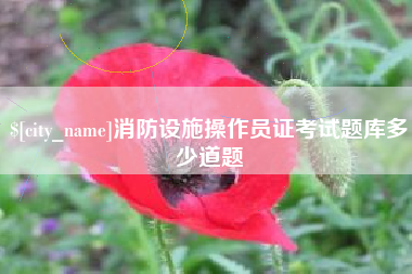 临清消防设施操作员证考试题库多少道题